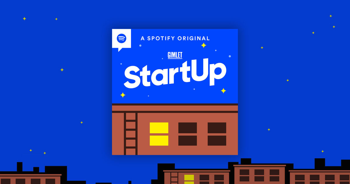 The startup podcast logo